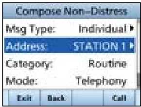 ICOM IC-M510E - Sending an Individual call - 1