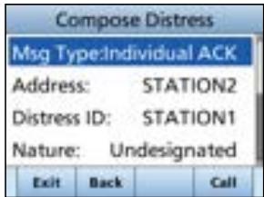 ICOM IC-M510E - Sending a Distress Relay acknowledgment (For only the USA version) - 4