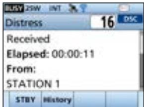 ICOM IC-M510E - When a Distress call is received: - 3