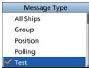 ICOM IC-M510E - Sending a Test call - 1