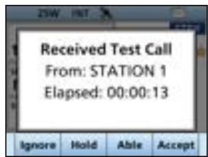 ICOM IC-M510E - Sending a Test Acknowledgment - 1