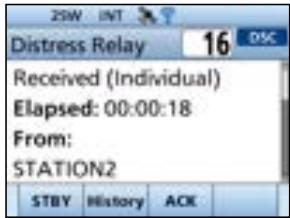 ICOM IC-M510E - Sending a Distress Relay acknowledgment (For only the USA version) - 3