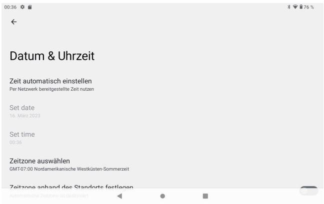 Tibuta E200 - Datum- und Uhrzeiteneinstellung - 1