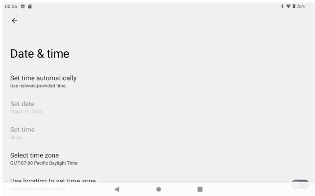 Tibuta E200 - Date &amp; time setting - 1