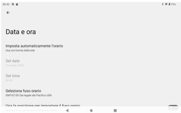 Tibuta E200 - Impostazione data eora - 1