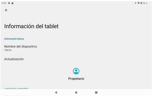 Tibuta E200 - Acerca de la tableta - 1