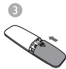 SHARP CD-BH10 - Fitting or replacing the remote control battery - 3