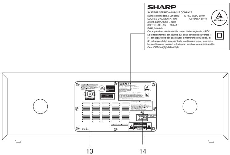 SHARP CD-BH10 - Panneau arrête - 1