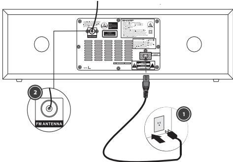 SHARP CD-BH10 - Preparation for use - 1