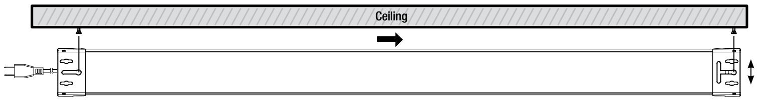 Commercial Electric SHOP/4/840/MM/HD/CAN - Securing the fixture - 1