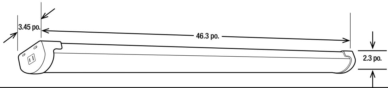 Commercial Electric SHOP/4/840/MM/HD/CAN - LAMPE D'ATELIER UTILITAIRE DE 4 PI AVEC DETECTEUR DE MOUVEMENT ET TÉLECOMMANDE - 2