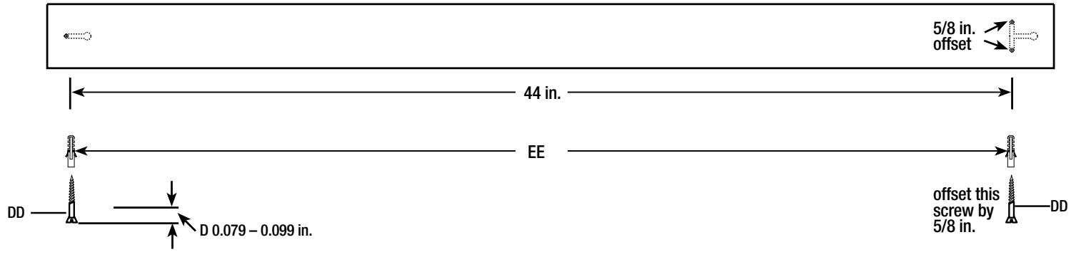 Commercial Electric SHOP/4/840/MM/HD/CAN - Attaching the anchors and screws - 1