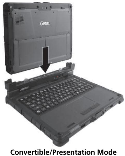 Getac K120 - Attaching the Keyboard Dock - 3