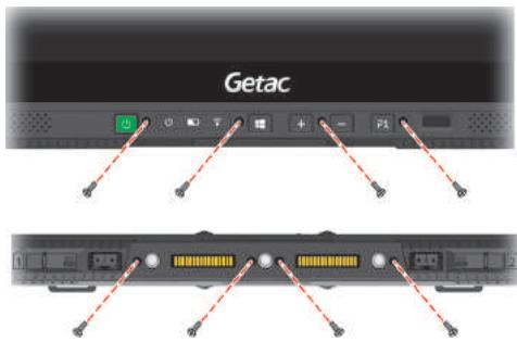 Getac K120 - To remove the side covers: - 8