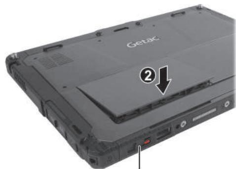 Getac K120 - Installing the Battery Packs - 2