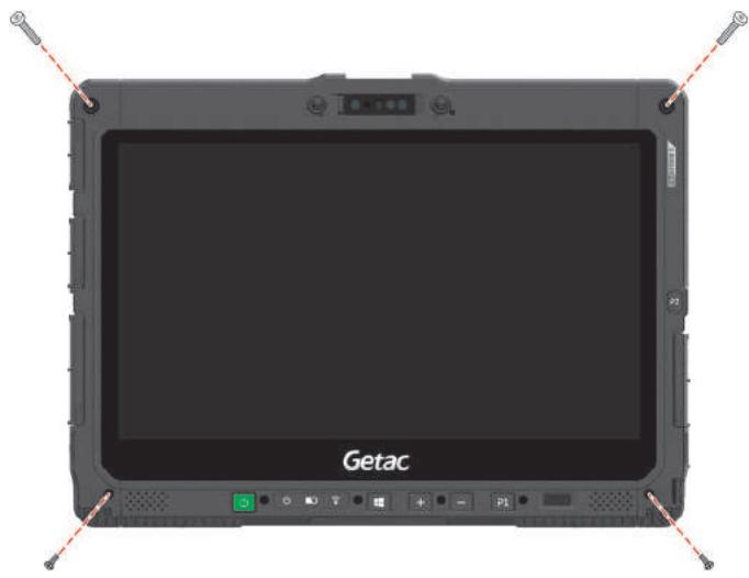 Getac K120 - To remove the side covers: - 1