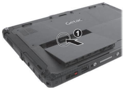 Getac K120 - Installing the Battery Packs - 1