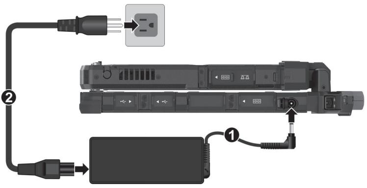 Getac K120 - Tablet + Keyboard Dock: - 1