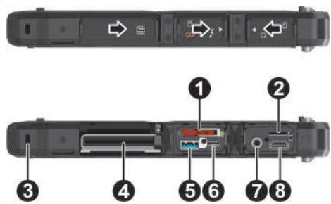 Getac K120 - Left-Side Components - 1