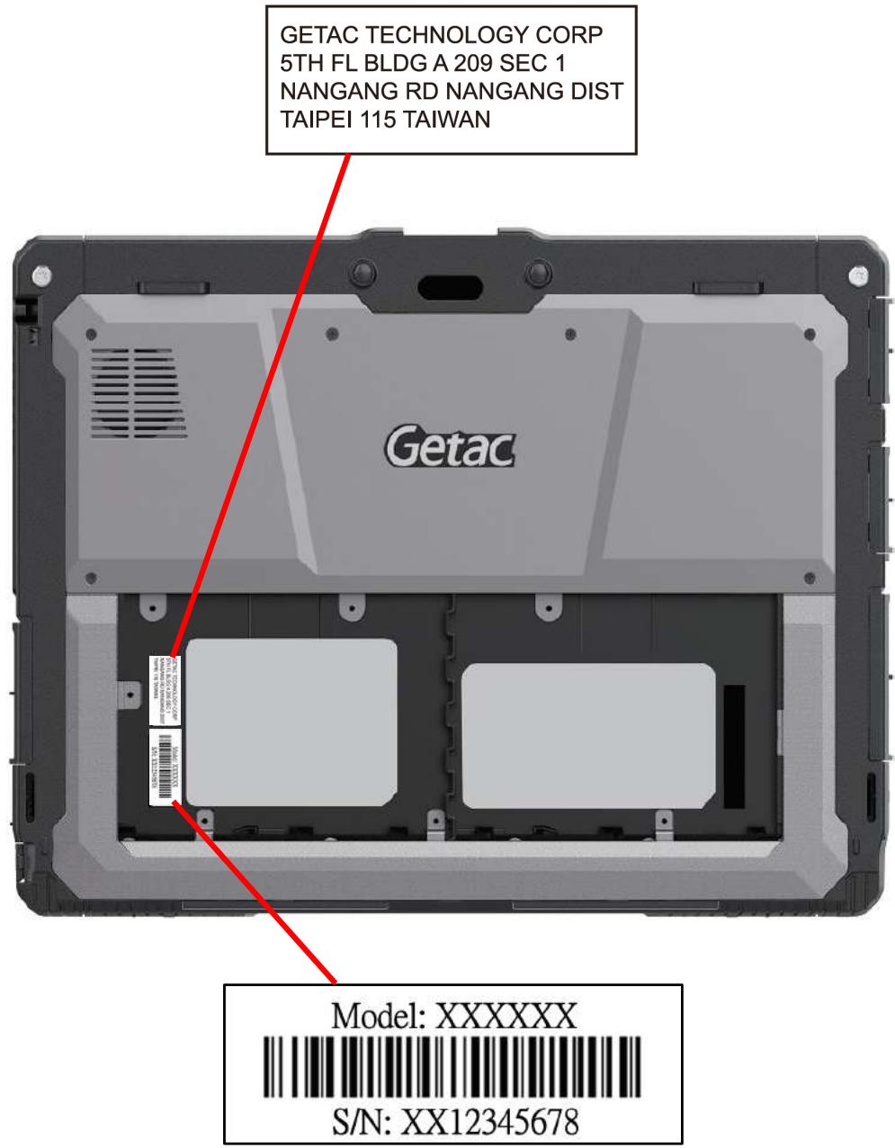 Getac K120 - Manufacture Date and Labels - 4