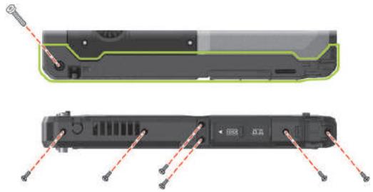 Getac K120 - To remove the side covers: - 6