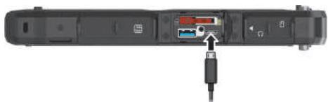 Getac K120 - Connecting a Thunderbolt™ Device - 1