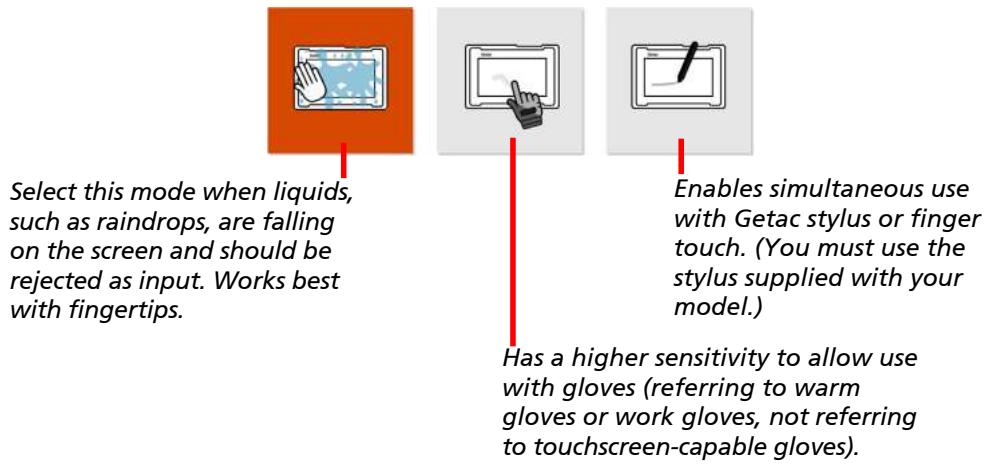 Getac K120 - Using the Touchscreen - 1