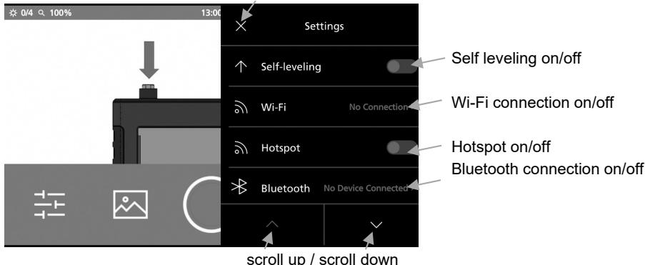 ROTHENBERGER 1300007165 - Close settings menu - 1