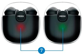MIXX StreamBuds ColourChroma 2 - Boitier de charge portable - 1