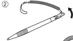 PANASONIC FZ-55series - Use the tether to attach the stylus to the computer (only for model with touchscreen) - 2