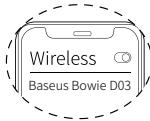Baseus Bowie D03 - Spegnimento - 2