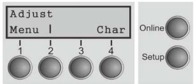 Tally Dascom PRN-7 - Setup mode - 1