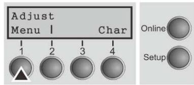Tally Dascom PRN-7 - Menu configurations - 2