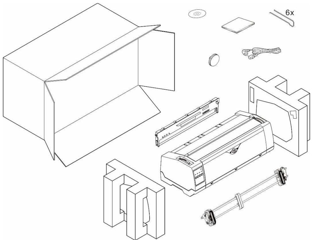 Tally Dascom PRN-7 - Unpacking the printer - 1