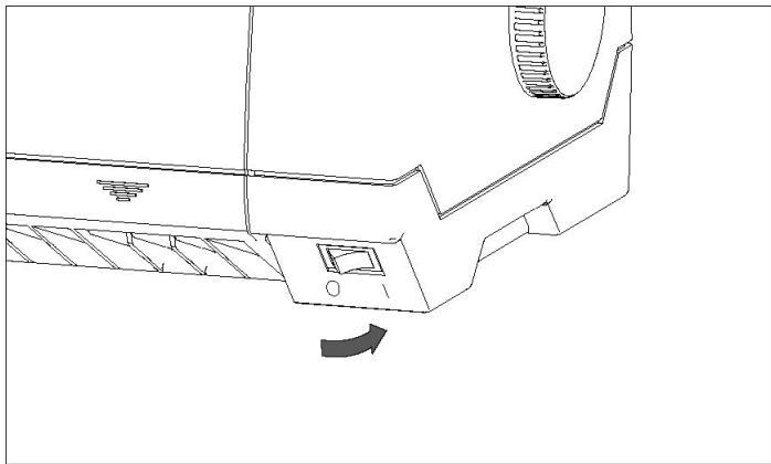 Tally Dascom PRN-7 - Switch on the printer - 1