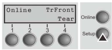 Tally Dascom PRN-7 - Selecting the LC display language - 1
