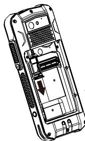 RugGear RG540 - De batterijplaatsen de Nano-simkaart en micro SD-kaart plaatsen/verwijderen - 3