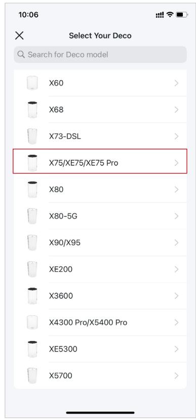 TP-LINK Deco X75 - Select your Deco model - 1