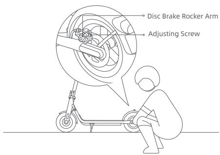 NAVEE V40 Pro - Adjust the Disc Brake - 1