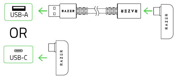 RAZER 459 - Via USB-C wireless dongle (2.4GHz) - 2