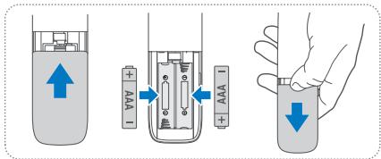 HISENSE HS2100 - Replace the Remote Control Battery - 1