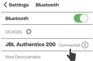 JBL AUTHENTICS 200 - BLUETOOTH PAIRING - 3