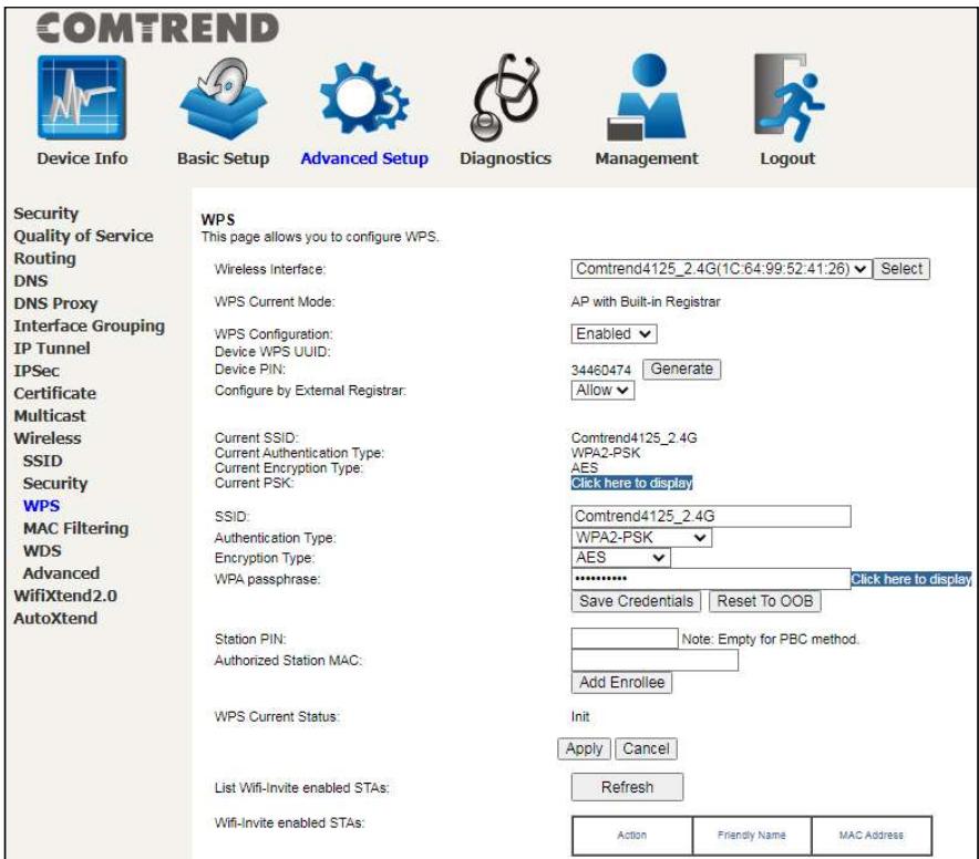 Comtrend PRT-6351 - WPS - 1