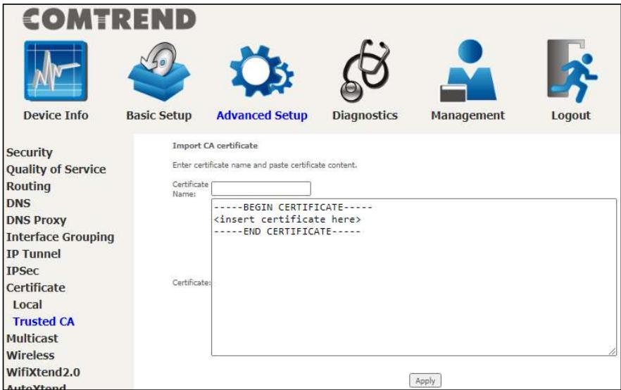 Comtrend PRT-6351 - Trusted CA - 2