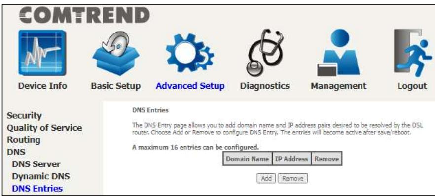 Comtrend PRT-6351 - DNS Entries - 1