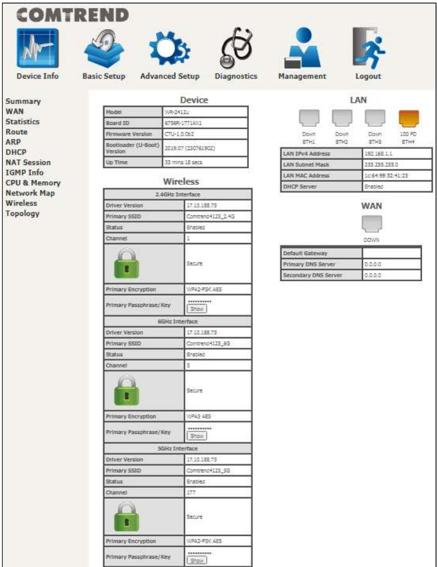 Comtrend PRT-6351 - Login Procedure - 2