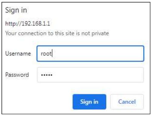 Comtrend PRT-6351 - Login Procedure - 1