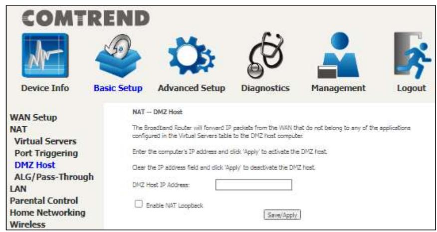 Comtrend PRT-6351 - DMZ Host - 1
