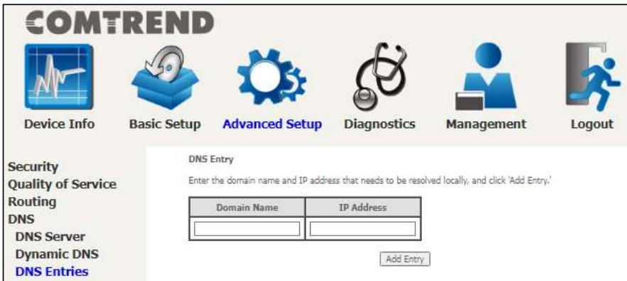 Comtrend PRT-6351 - DNS Entries - 2