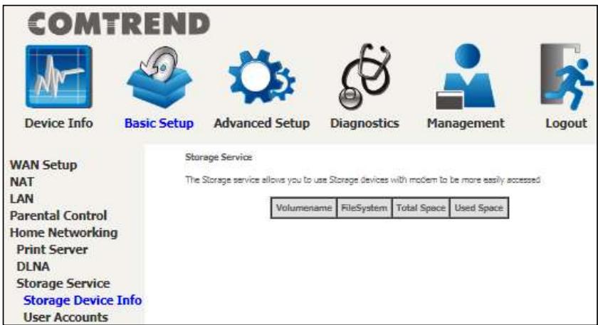 Comtrend PRT-6351 - Storage Device Info - 1